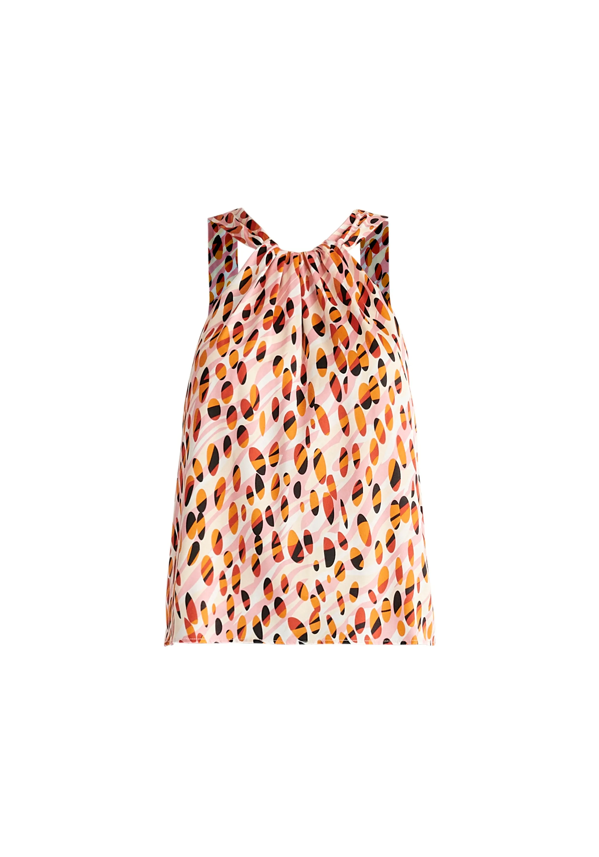 Belted Halterneck Blouse