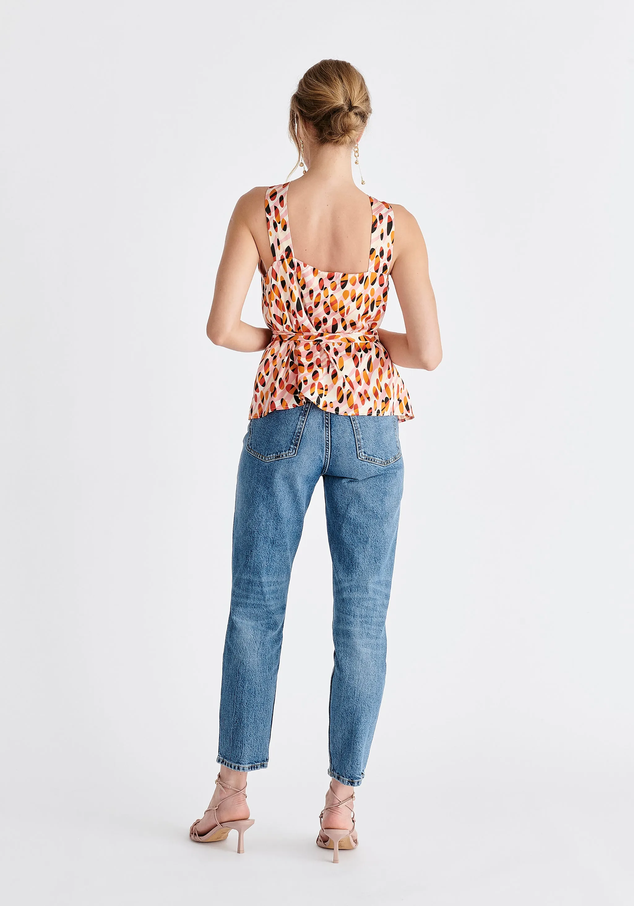 Belted Halterneck Blouse