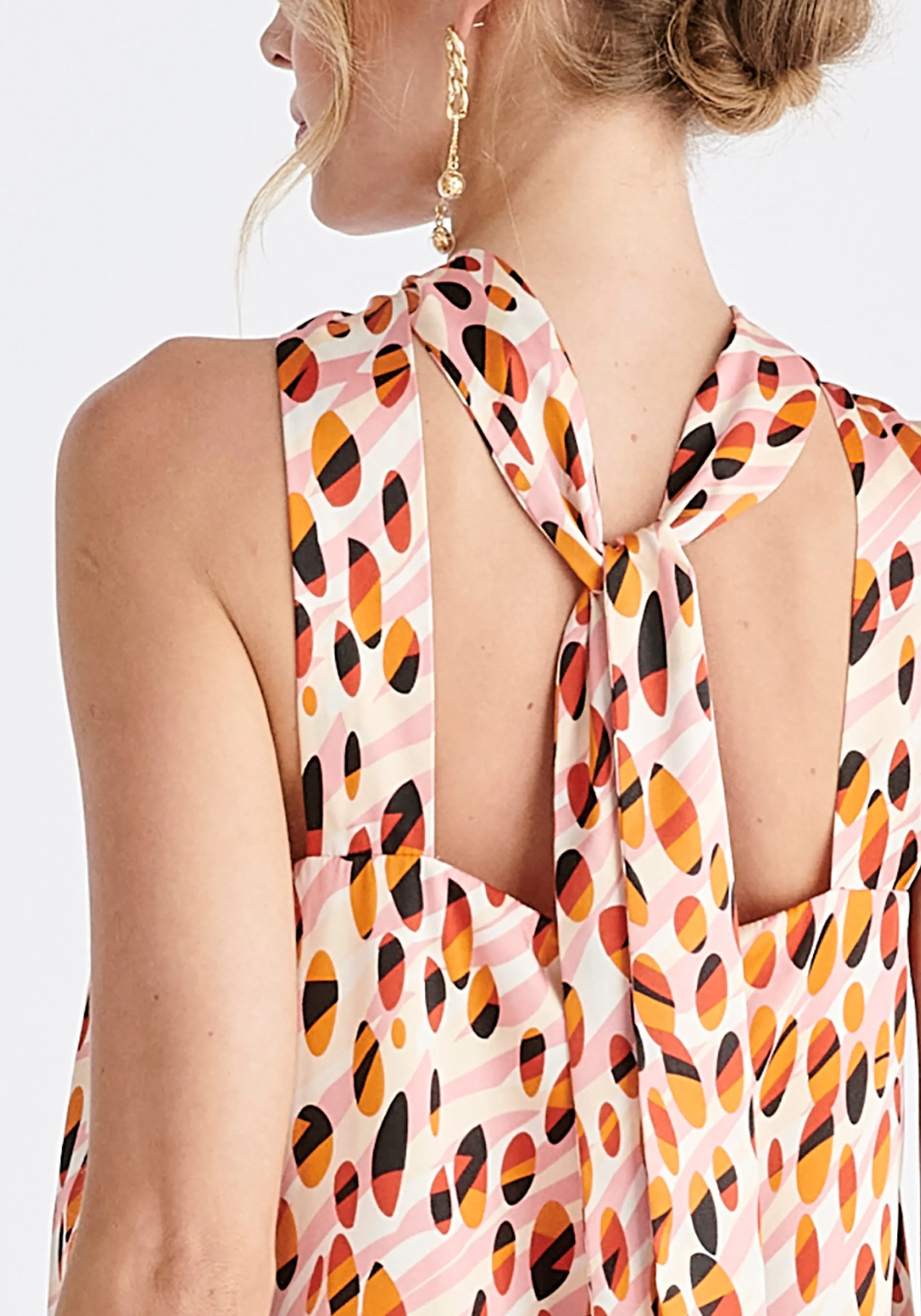 Belted Halterneck Blouse