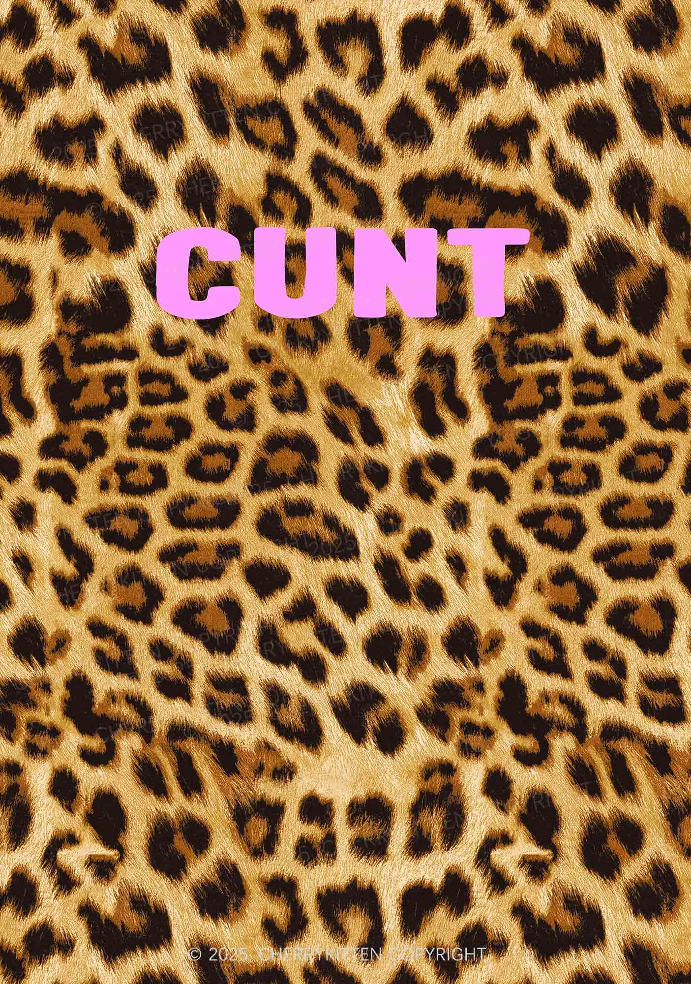 Cxxt Leopard Y2K Print Midi Skirt Cherrykitten