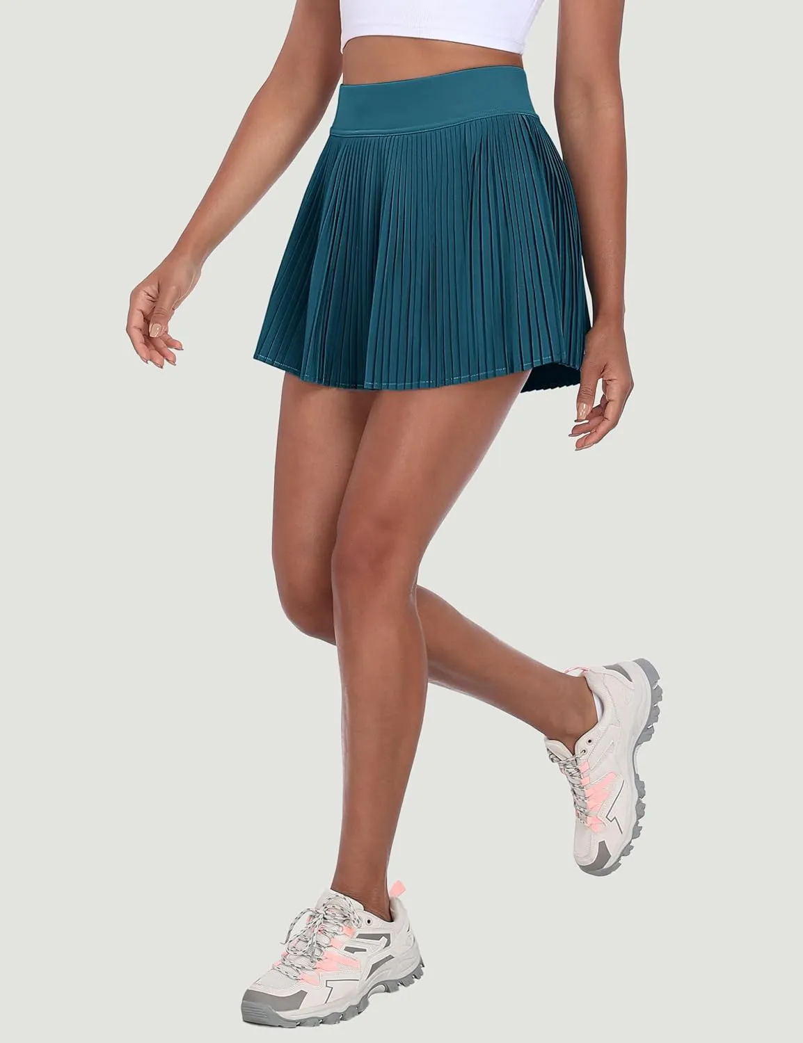Desol Pleated Tennis Skirt for Women with Pocket Shorts High Waisted Women's Tennis Skort Athletic Golf Skirts for Casual