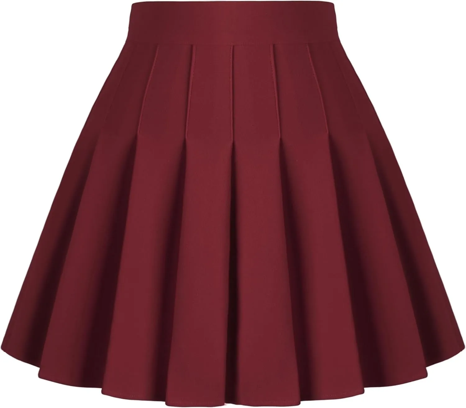 Dressever Women's Pleated Skirts Mini Skater Basic Skirt High Waist Tennis Skirt School Uniform Cheerleader Skirts