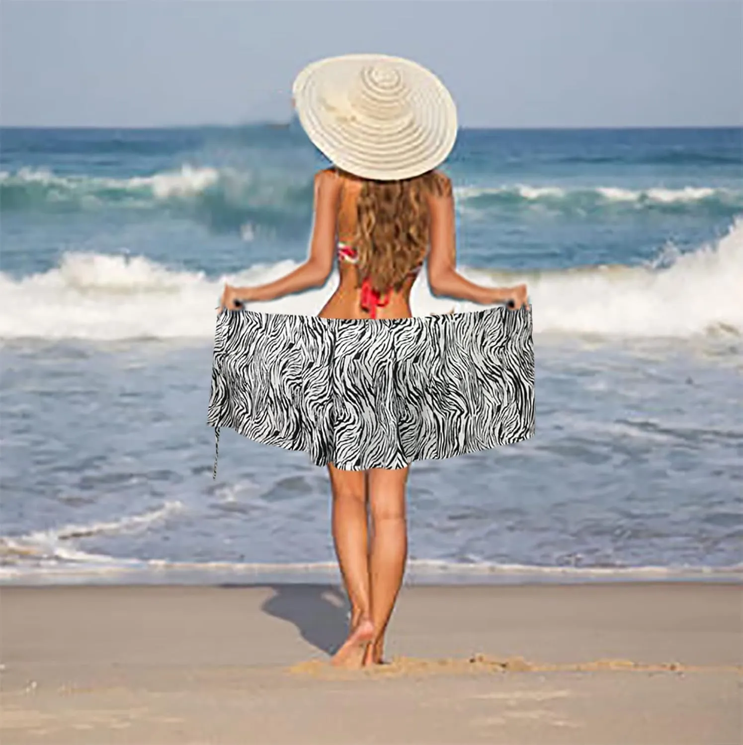Jhsnjnr Women's Quick Wrap Beach Cover-up Athletic Skorts Multitasks Skirt for Running Workout Sports