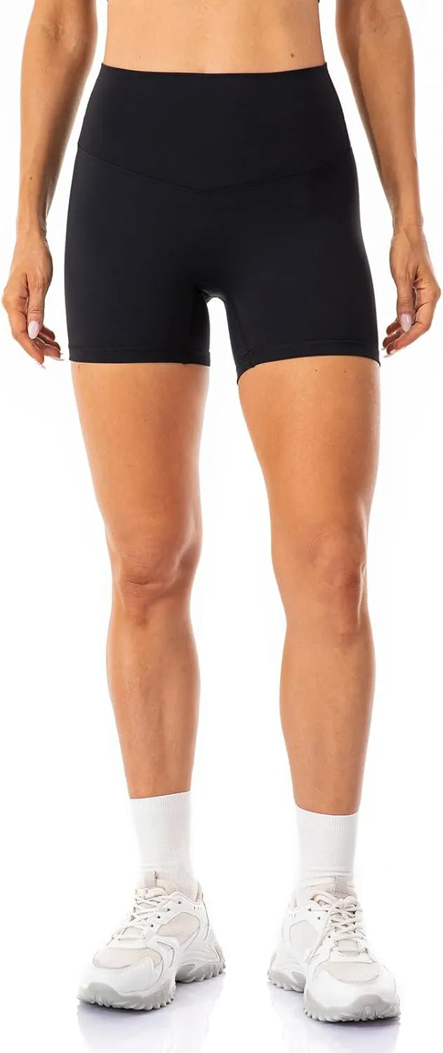 Lavento Women's All Day Soft Biker Shorts 3"/ 5"/ 7" - High Waisted Workout Gym Running Yoga Short