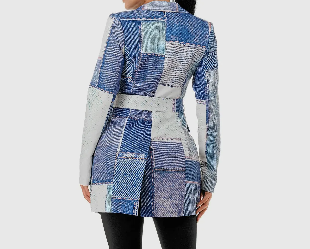 Love Denim Patch Blazer