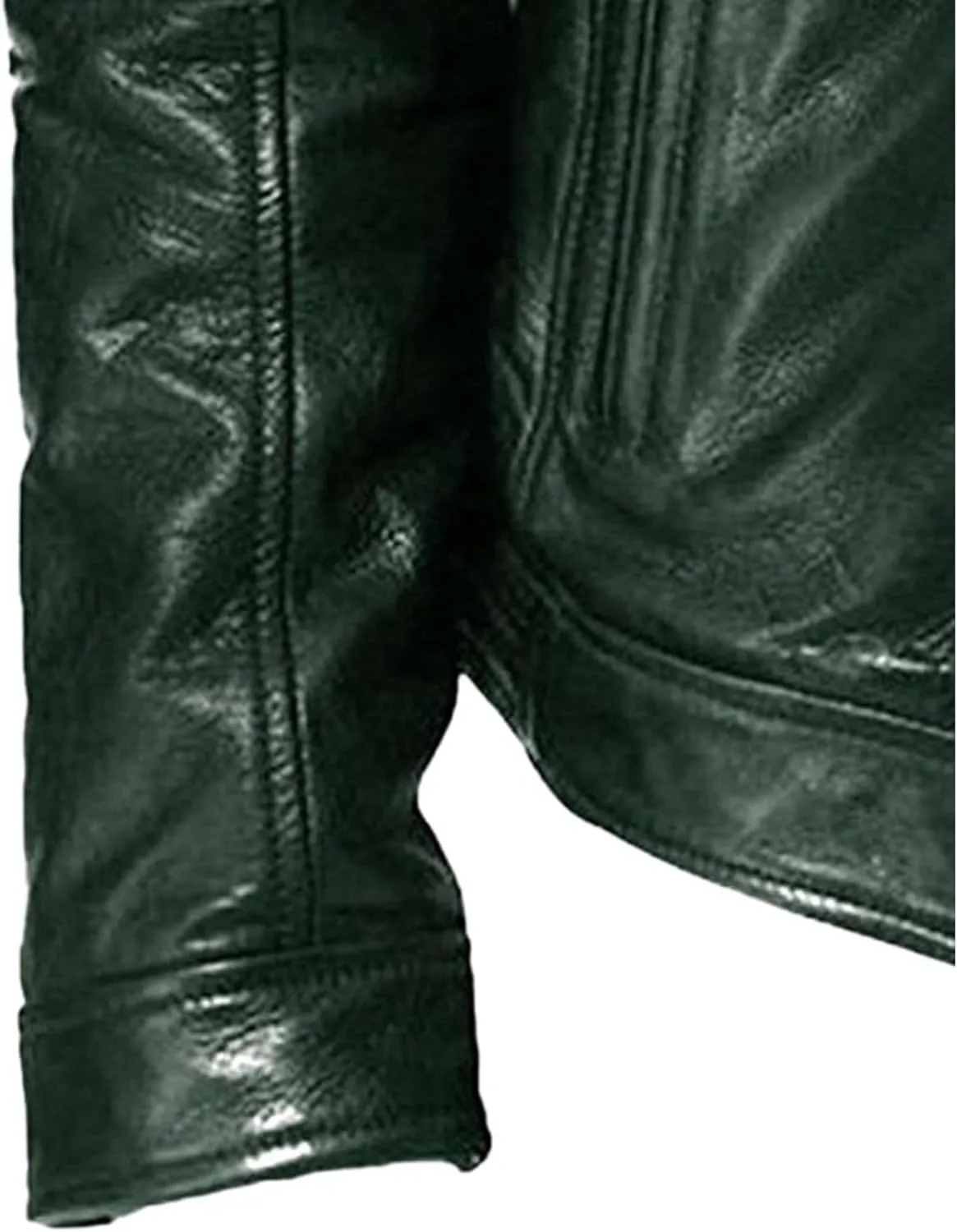 Men Slim Fit Motorcyle Leather Jacket Zip-Up Windbreaker Leather Jackets Lightweight PU Vintage Biker Coat