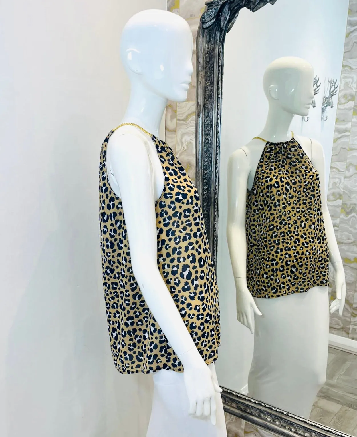 Michael Kors Animal Print Top. Size XS