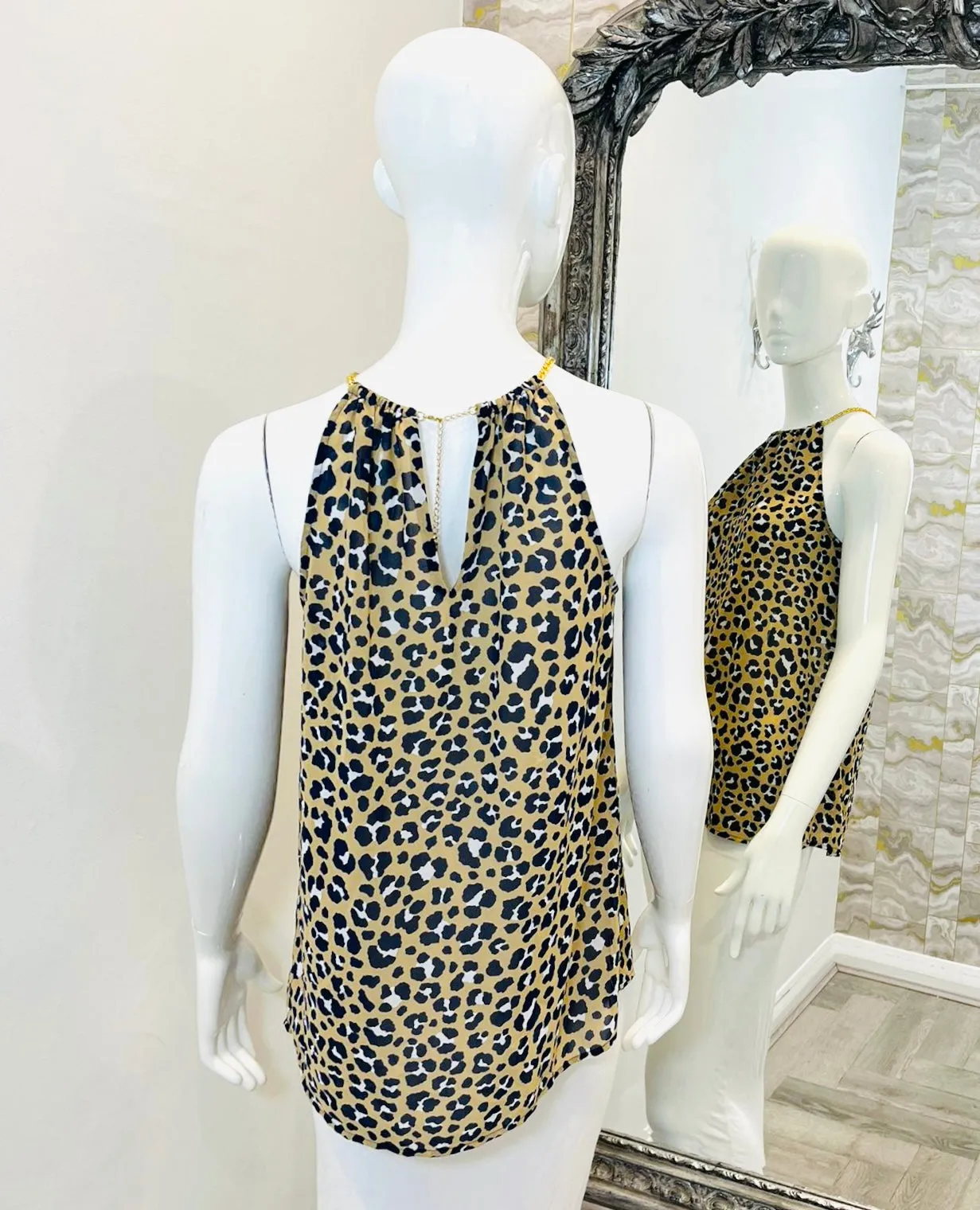 Michael Kors Animal Print Top. Size XS