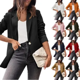 Oversized Blazers for Women Business Casual Comfy Open Front Cardigan Blazer Work Lightweight Suit Jacket Fall Blazer