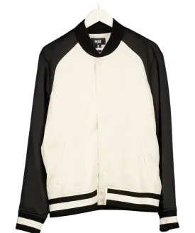 PAIGE Beige Bomber Jacket UK M