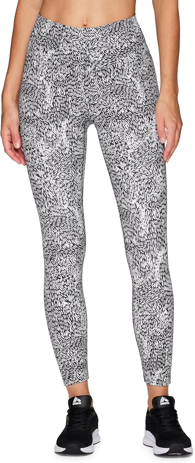 RBX Active Womens Ultra Hold 7/8 Ankle Full Length Printed Running Yoga Legging