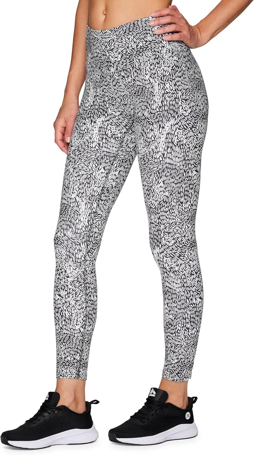 RBX Active Womens Ultra Hold 7/8 Ankle Full Length Printed Running Yoga Legging