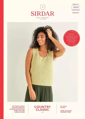 Sirdar - Vest in 4 ply - Crochet Pattern 10243