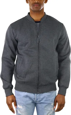 ToBeInStyle Men's Durable and Consistantly Stylish Fleece Bomber Jacket