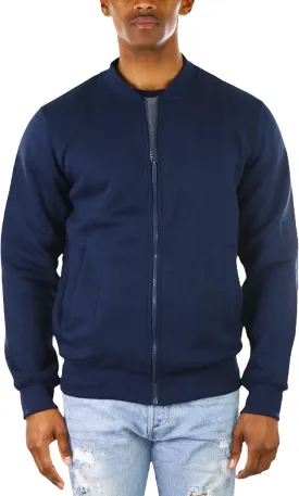 ToBeInStyle Men's Durable and Consistantly Stylish Fleece Bomber Jacket