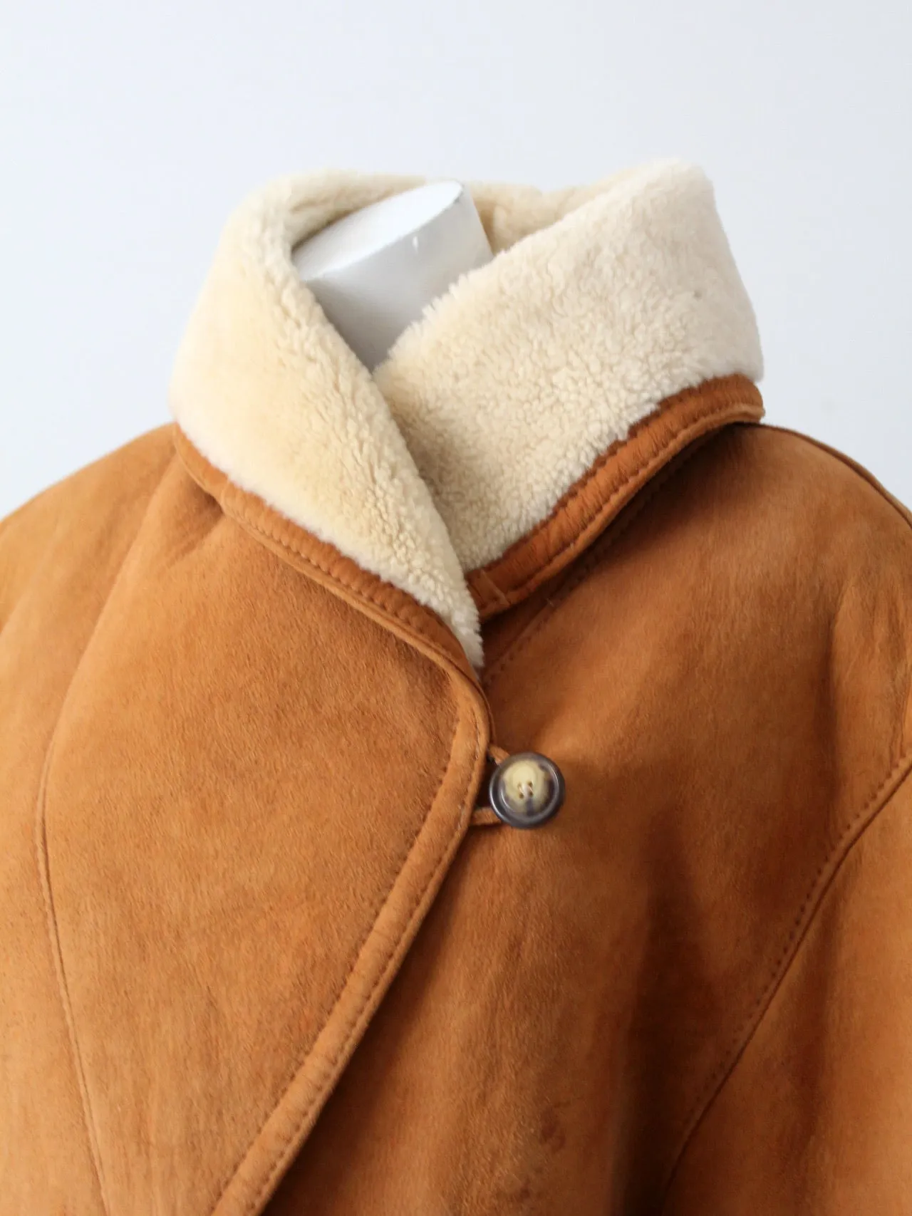vintage shearling sheepskin coat