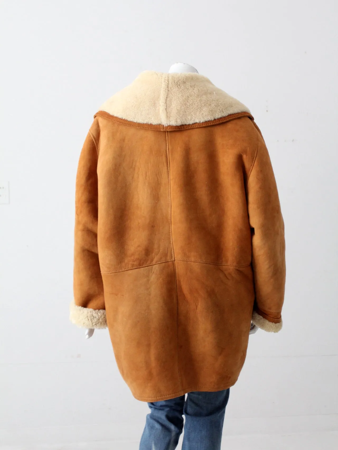 vintage shearling sheepskin coat