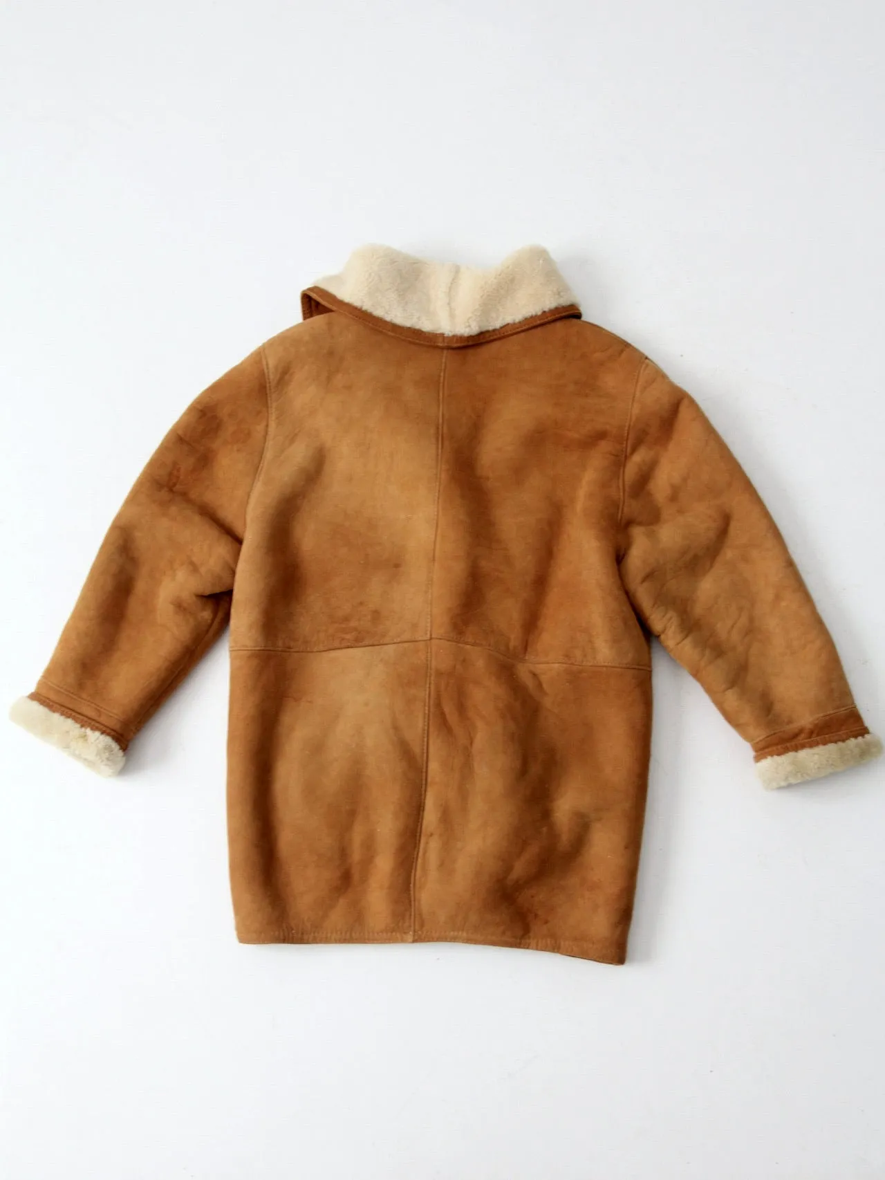 vintage shearling sheepskin coat