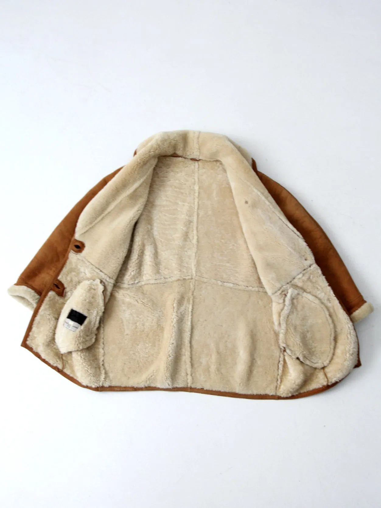 vintage shearling sheepskin coat