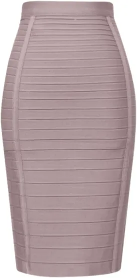 Women's Wrap Skirt Bodycon Pencil Skirts High Waist Knee Length Back Zipper Business Bandage Sexy Solid Color Skirt